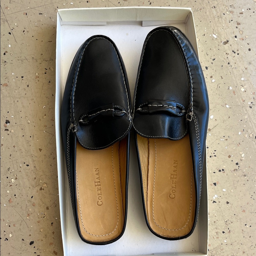 Cole Haan Black Leather Women's Loafers